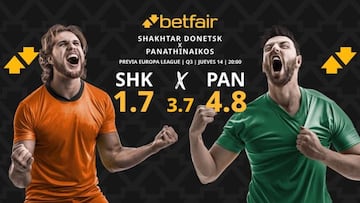 Shakhtar Donetsk vs. Panathinaikos: horario, dónde ver, pronósticos y cuadro