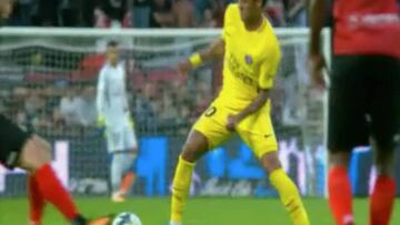 Se esperaba y llegó: Caño enorme de Neymar en su debut