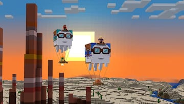 The new Minecraft update lets you leash mobs to each other or to objects