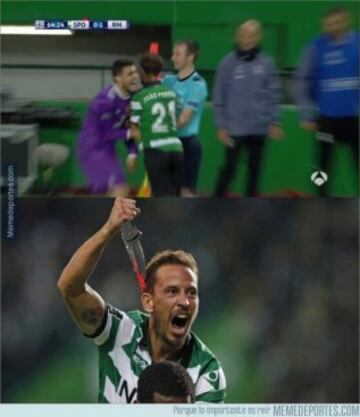 Los memes que dejó el duelo entre Sporting y Real Madrid