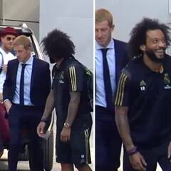 Real Madrid: tardy Ramos's attire causes Marcelo, Militao mirth