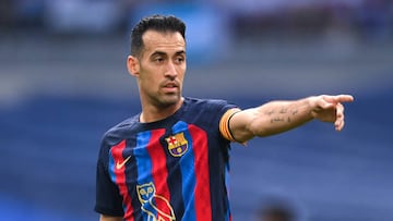 Sergio Busquets y el FC Barcelona, ante uno de sus mayores retos en la Champions.
