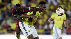 Yerry Mina y sus goles idénticos en Palmeiras y la Selección