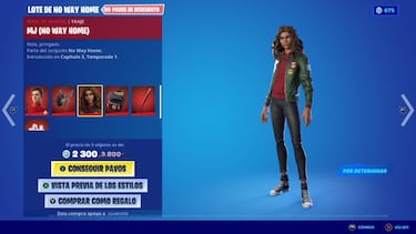 Fortnite x Spider-Man: No Way Home; skins de Tom Holland y Zendaya ya disponibles