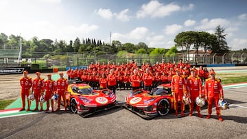 Ferrari AF Corse photoshoot during the 6 Hours of Imola 2026, 1st round of 2026 FIA World Endurance Championship, from April 16 to 19, 2026 on the Autodromo Enzo e Dino Ferrari in Imola, Italy - Photo Charly López / DPPI