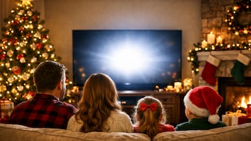 Family TV Christmas - artist's impression