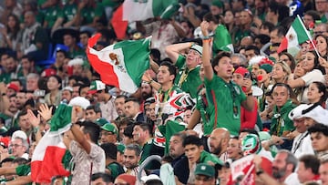 Soccer Football - FIFA World Cup Qatar 2022 - Group C - Mexico v Poland - Stadium 974, Doha, Qatar - November 22, 2022 Mexico fans in the stands REUTERS/Jennifer Lorenzini