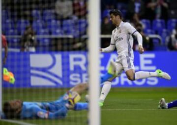 0-1. Morata marcó el primer gol.