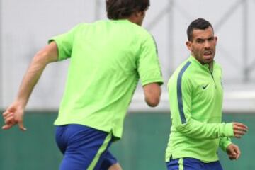 Juventus se entrenó este lunes en Turín concentrado en el duelo por la Champions ante Real Madrid