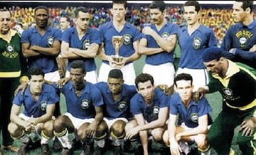 El color azul fue el utilizado por Brasil para ganar su primera copa mundial.