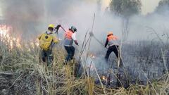 Xochimilco vuelve a ser afectado con un incendio en pastizales de Muyuguarda