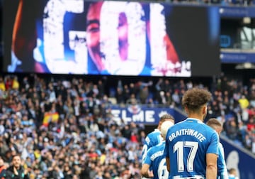 Braithwaite, sinónimo de gol en el RCDE Stadium.