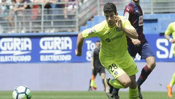 Barri durannte el partido en Ipurua.