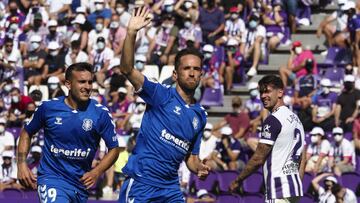 Míchel Herrero, jugador del Tenerife, se enfrenta a su exequipo, el Real Valladolid, al que ya marcó en el partido de la primera vuelta.
