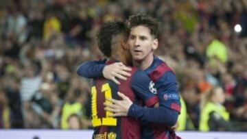 06/05/15 PARTIDO CHAMPIONS LEAGUE SEMIFINAL IDA BARCELONA - BAYERN DE MUNICH SEGUNDO GOL MESSI 2-0 ALEGRIA