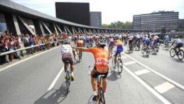 La Vuelta, a su paso por Bilbao en 2011.