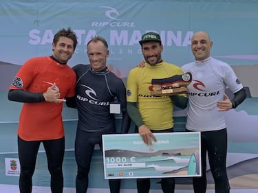 Aritz Aranburu revalida el título en la isla de Santa Marina entre olas de 4 metros