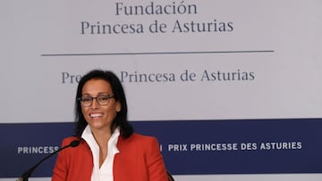 Teresa Perales, antes de recoger el premio Princesa de Asturias de los Deportes.