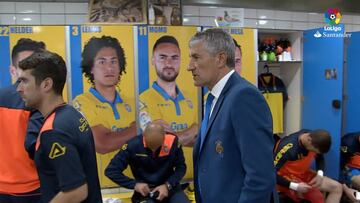 La última charla de Setién en el vestuario antes de su adiós