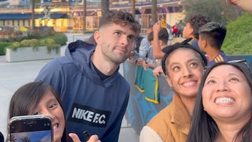 Pulisic y las estrellas de USA causan furor en Los Ángeles