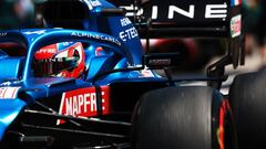 SPIELBERG, AUSTRIA - JULY 03: Esteban Ocon of France driving the (31) Alpine A521 Renault in the Pitlane during final practice ahead of the F1 Grand Prix of Austria at Red Bull Ring on July 03, 2021 in Spielberg, Austria. (Photo by Mark Thompson/Getty Images)