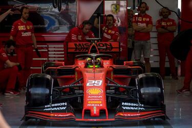Mick Schumacher qued segundo en su debut con el Ferrari SF90 en los test de Bahrin, slo por detrs del piloto neerlands Max Verstappen.