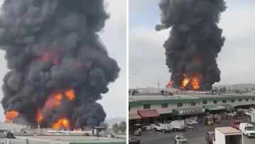 Incendio consume la Central de Abasto de Tijuana, ¿qué se sabe al momento? Últimas noticias