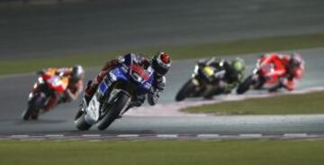 Lorenzo lideró desde la salida la carrera del Gran Premio de Qatar, en Doha,