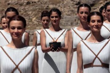 El perfecto ensayo del encendido de la llama olímpica