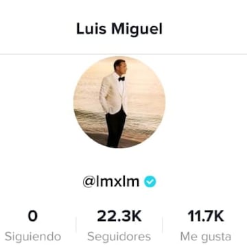 Luis Miguel estrena cuenta de TikTok