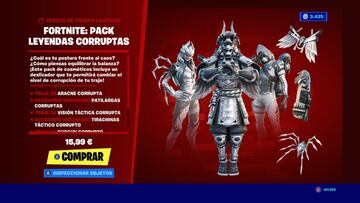 Un vistazo al contenido del Pack Leyendas Corruptas