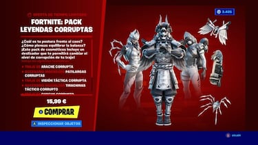 Fortnite: Pack Leyendas Corruptas ya disponible; precio y contenidos
