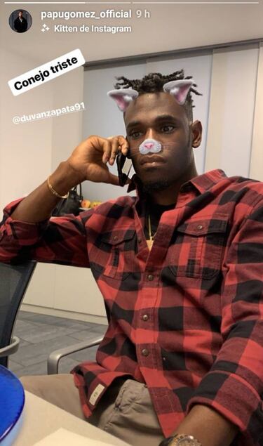 El Papu Gómez se divierte con Duván Zapata en Instagram