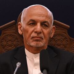 Where did the Afghan president flee to?