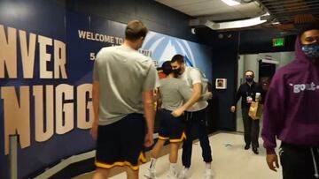 Juancho se cruza a Campazzo por los pasillos antes del partido: atentos a sus palabras