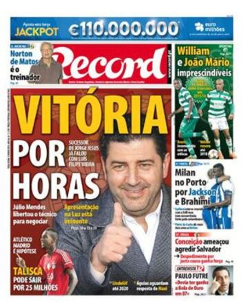 Portadas de la prensa deportiva