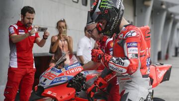 Jorge Lorenzo durante los test de Sepang.