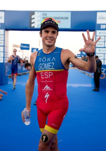 Noya en el Mundial de Chicago de 2015 donde conquistó su quinto título. 