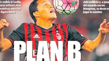 Prensa de Barcelona: Bacca aparece en escena