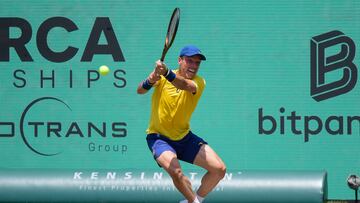 Roberto Bautista ejecuta un revés en el ATP 250 de Mallorca.