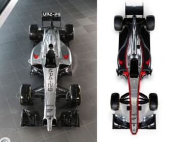 Diferencias entre el McLaren MP4-29 y el nuevo MP4-30.