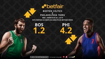 Boston Celtics vs. Philadelphia 76ers: horario, TV, pronósticos, estadísticas y clasificación