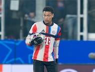 Leonard Prescott, el guardameta de 16 años del Bayern que podría debutar este miércoles con el primer equipo en la Champions League ante el Atalanta.