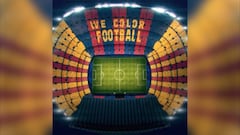 El Camp Nou desplegará un mosaico de 90.000 cartulinas en el Clásico del domingo