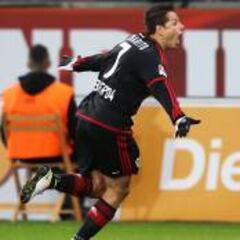 'Chicharito' mejor jugador de la Jornada 28 en la Bundesliga