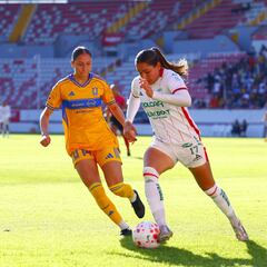 Tigres Femenil arrasa a Necaxa con póker de goles de Diana Ordóñez