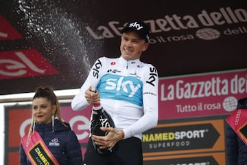 Christopher Froome ganador de la etapa. 