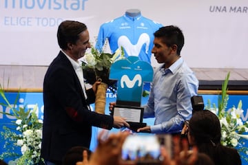 Tras 8 años con el Movistar Team, el equipo español entrega un sentido homenaje a Nairo Quintana.