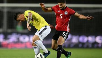 James Rodríguez, uno de los más destacados en el empate de Colombia ante Egipto. Grandes números de cara al Mundial
