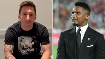 Messi apoya a Eto'o para ser el jefe del fútbol en Camerún y le promete una visita al país